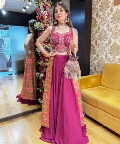 STUNNING MAROON HEAVY INDO LENGHA