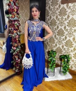 BOHO PLAZZO MIRROR SET-ELECTRIC BLUE