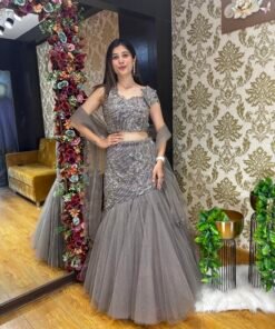 CLASSY GREY FISH CUT LENGHA