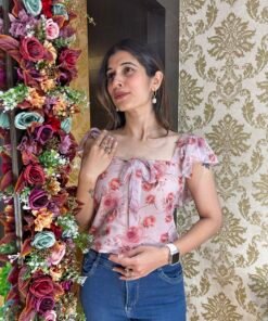 Alternative view of FLORAL MUSLIN STYLISH TOP