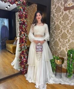 MOON PEARL HEAVY LENGHA WITH DUPATTA
