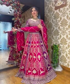 INAYA PURPLE PINK HEAVY LENGHA CHOLI WITH DUPATTA