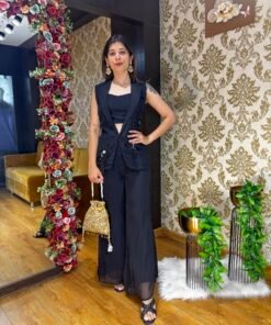 BLACK SMART BLAZER CO-ORD SET