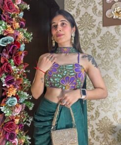 Alternative view of KIYA STYLISH SKIRT WITH BUSTER BLOUSE & DUPATTA-GREEN