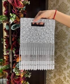 MOTHER OF PEARL HEAVY BOX BAG