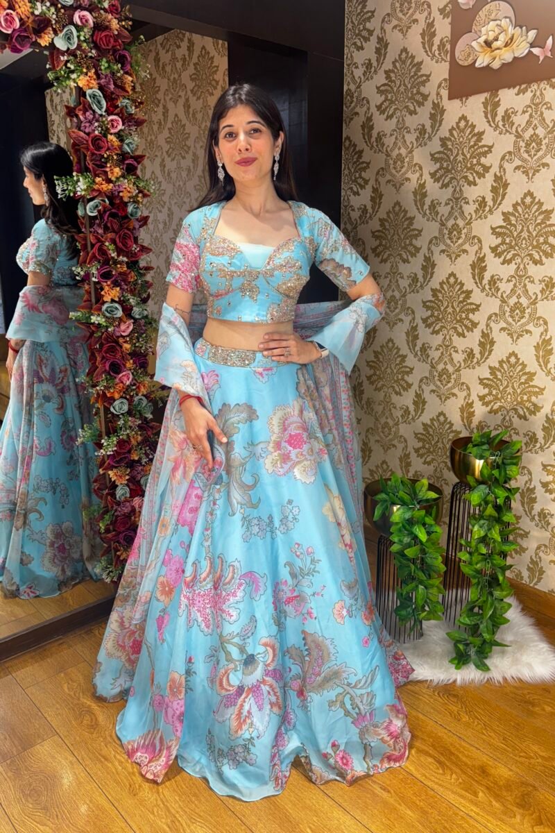 CHAND FLORAL HEAVY LENGHA CHOLI WITH DUPATTA