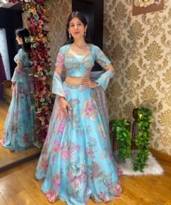 CHAND FLORAL HEAVY LENGHA CHOLI WITH DUPATTA