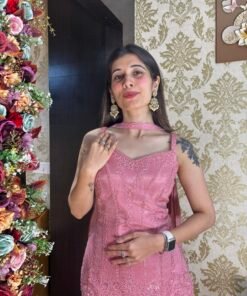 Alternative view of LEESHA BABY PINK STYLISH PLAZZO SET