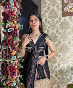 Alternative view of BEBO BLACK STYLISH READY TO WEAR DRAPE