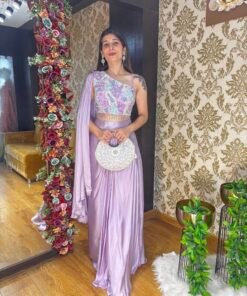 PASTEL CHARM INDO WESTERN-LAVNDER