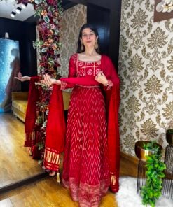 RANGREZA BANDHANI HEAVY ANARKALI SUIT