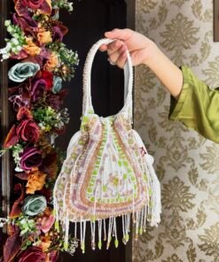 MULTI AMBER HEAVY POTLI BAG