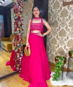PINK BLOOM BARBIE STYLISH LENGHA SET