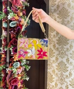 FIZA MULTI GOLD HAND WORK BAG