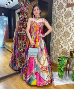 ELEGANT MULTI CORSET WESTERN LENGHA CHOLI SET