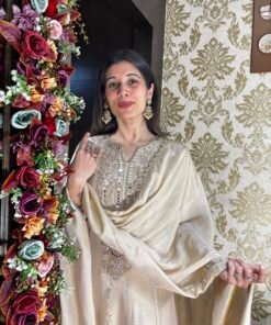 Alternative view of CHAND ANARKALI MIRROR SUIT WITH DUPATTA