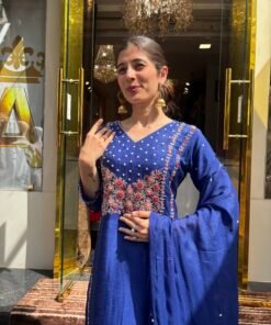 Alternative view of NEEL TARA ROYAL BLUE KURTA SET