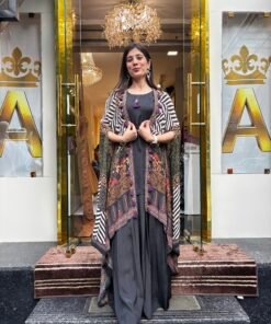 ELORA BLACK CO-ORD SET WITH JACKET