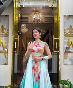 Alternative view of AQUAREELE DREAM FLOW CROP TOP LENGHA