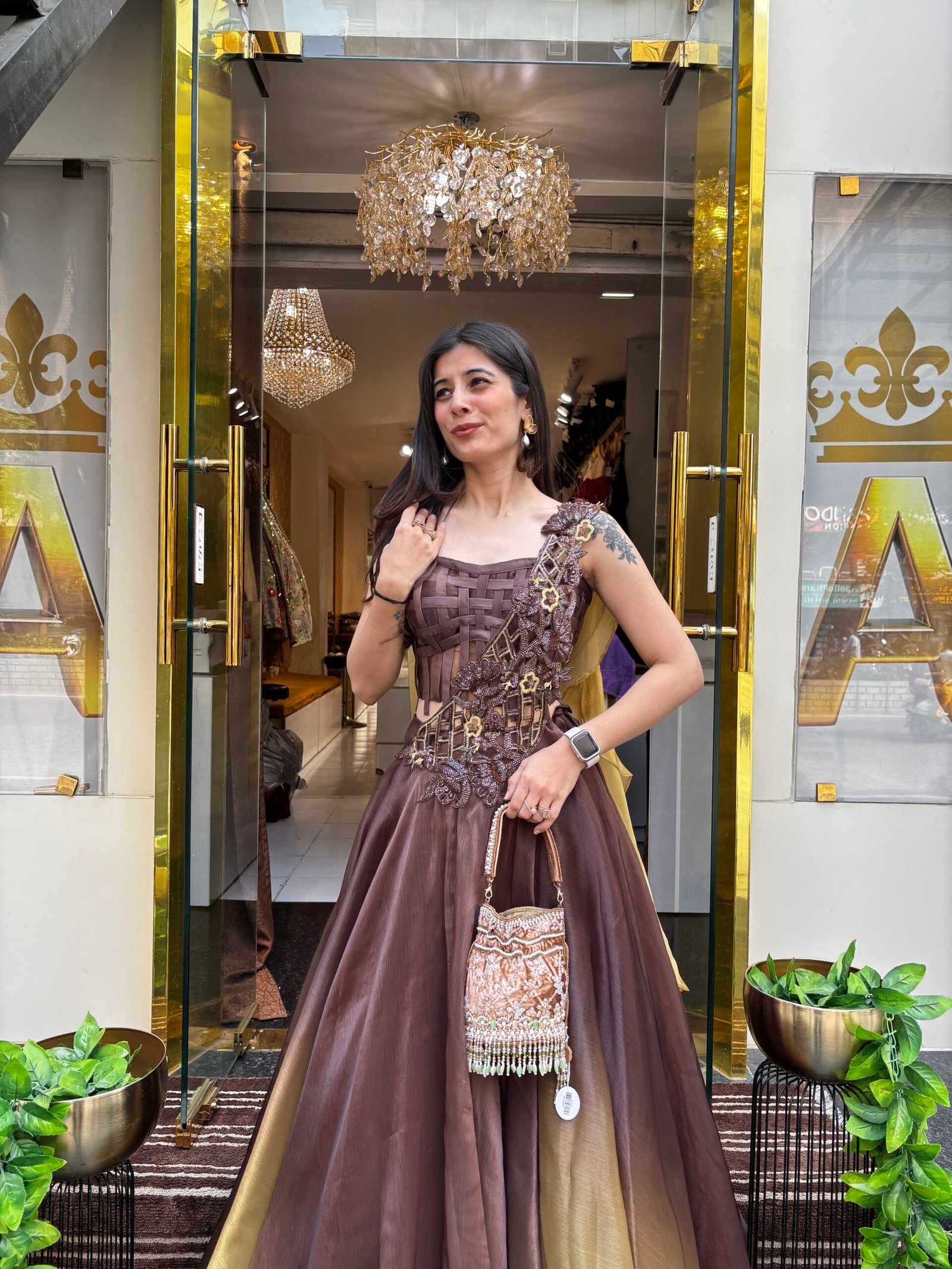GOLDEN MOCHA OMBRE LENGHA SET - Image 2
