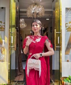 Alternative view of RUBY NOIR DESIGNER DRAPE WITH DITACHABLE CAPE