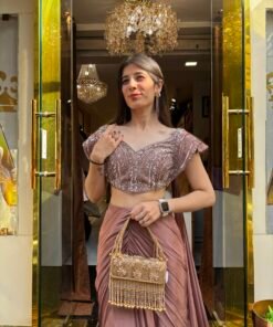 Alternative view of ZOYA COCOA DRAPED ENSEMBLE