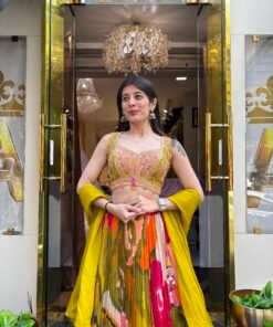 Alternative view of MEHAR MULTI LUXE LENGHA SET WITH DUPATTA