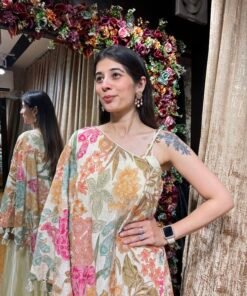 Alternative view of ANAYA PLAZZO SET WITH ONE SIDE SHOULDER TOP