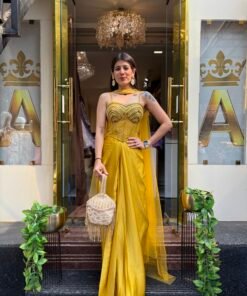 SUNEHRI NOOR CORSET SKIRT SET