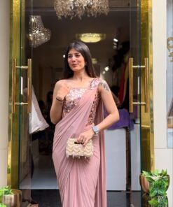 Alternative view of MIHA ACRYLIC WORK CORSET READY TO WEAR SAREE