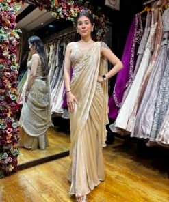 GOLD CORSET HEAVY READY TO WEAR DRAPE