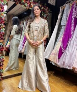 CHAMPAGNE BLOOM BLAZER HEAVY CO-ORD SET