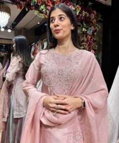 Alternative view of BLUSH PEARL HANDWORK LENGHA SET WITH DUPATTA