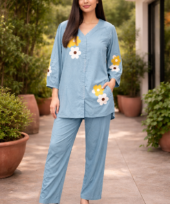 POWDER BLUE SMART CO-ORD SET