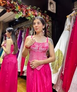 Alternative view of BARBIE PINK PLEATED SKIRT WITH CROSET TOP