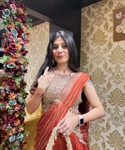 Alternative view of AFSANA RUSTIC DRAPE WITH HEAVY SKIRT & STYLISH BLOUSE