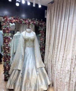 MOONLIGHT HEAVY BANRASI SILK LENGHA CHOLI WITH HEAVY DUPATTA