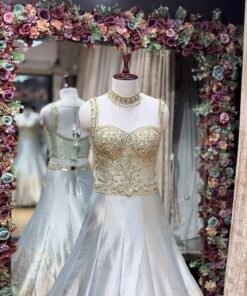Alternative view of MOONLIGHT HEAVY BANRASI SILK LENGHA CHOLI WITH HEAVY DUPATTA