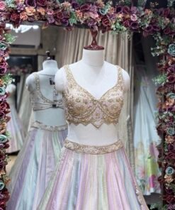 Alternative view of UNICORN MULTI BANARASI SILK HEAVY LENGHA CHOLI WITH DUPATTA