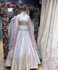 UNICORN MULTI BANARASI SILK HEAVY LENGHA CHOLI WITH DUPATTA