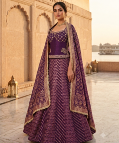 INDIRANI TRADITIONAL BANARASI SILK HEAVY LENGHA CHOLI WITH DUPATTA